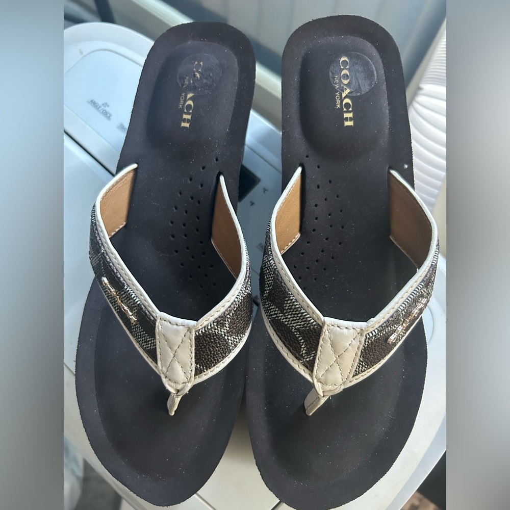 Coach wedge sandal